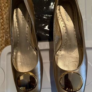 BCBGirls Metallic Gold Loafers